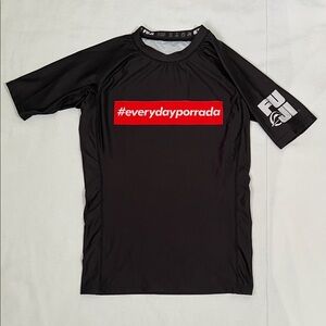 Black BJJ Rash Guard - #everydayporrada